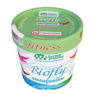 Биомороженое 45 г Биофлай фитнес молочное ваниль, Фермент ООО, произведено Фирма ФОГ