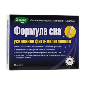 Формула Сна Усиленная капс. 350 мг №30, Эвалар ЗАО
