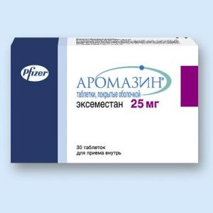 Аромазин табл. п/о 25 мг №30, Пфайзер Италия С.р.Л.