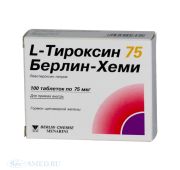 L-Тироксин 75 Берлин Хеми табл. 75 мкг №100, Берлин-Хеми АГ/Менарини Групп