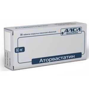 Аторвастатин-АЛСИ табл. п/о пленочной 20 мг №30, АЛСИ Фарма АО